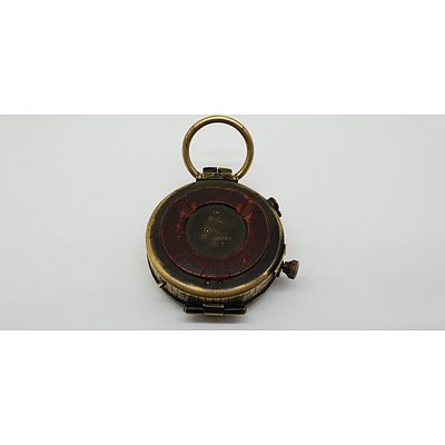 British Cased Prismatic Marching Compass Dated 1917