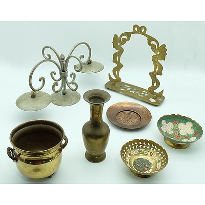 Collection of Brassware and Silverware