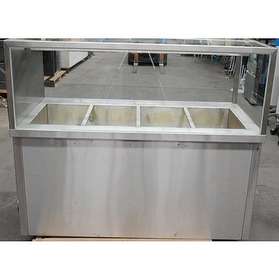 Border Four Section Bain Marie with Hot Press Under