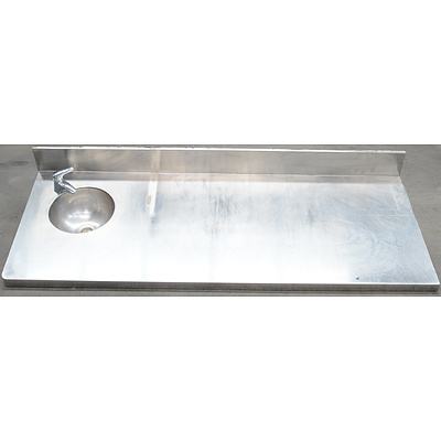 Commercial Stainless Steel Bench Top With Bowl Sink