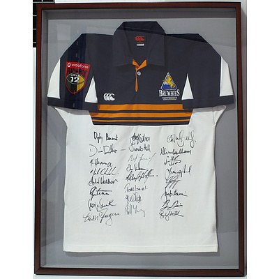 2003 Super 12 Brumbies Jersey Signed by Team