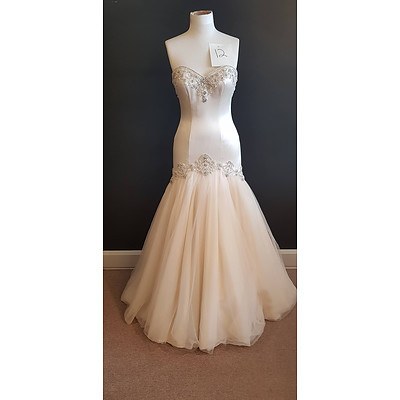 Essence  Form Fitting Wedding Dress - Size 10