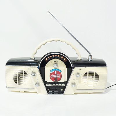 Coca Cola Radio and Cassette Player in the Shape of Vintage Car Dash