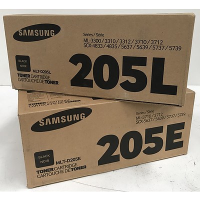 Samsung MLT-D205L Toner Cartridges - Lot of 2 - Brand New