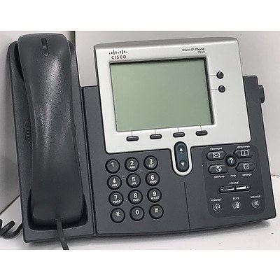 Cisco 7940 IP Office Phones - Lot of 24 plus 30 Extra Handsets