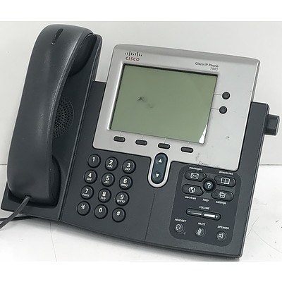 Cisco 7940 IP Office Phones - Lot of 25 plus 28 Extra Handsets