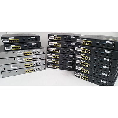 Cisco 800 Series Routers - Lot of 18