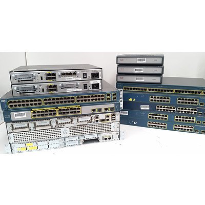 Cisco Switches & Routers - Lot of 14