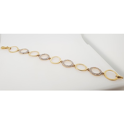 18ct Yellow Gold Tiffany style bracelet