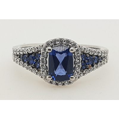Sterling Silver Sapphire ring
