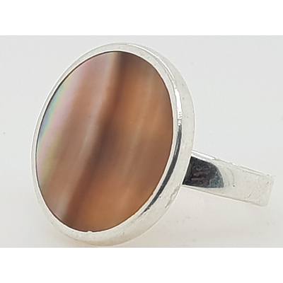 Sterling Silver Mother of Pearl ring