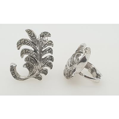 Sterling Silver Marcasite earrings