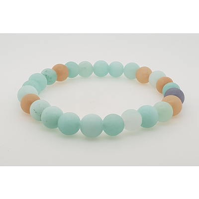 Jade bead bracelet