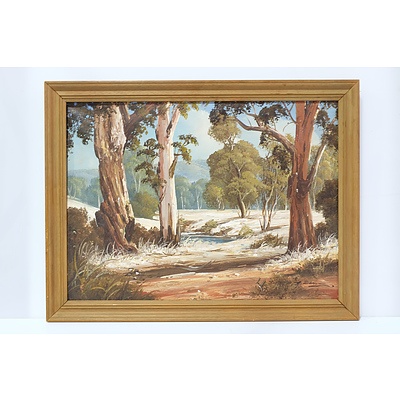H.Burns Outback Still Oil on Canvas
