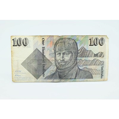 1985 Australian Grey Nurse $100 Note