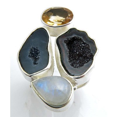 Sterling Silver Hand-made Gemstone Ring