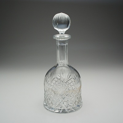 Cut Crystal Bell Shaped Decanter