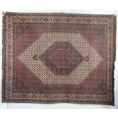 Persian Tabriz Hand Knotted Wool Pile Rug