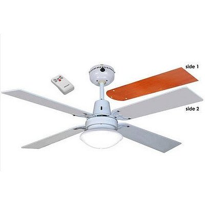 Heller Sienna 4 Blade ceiling Fan with Light & Remote  RRP $129 - Lot of 2