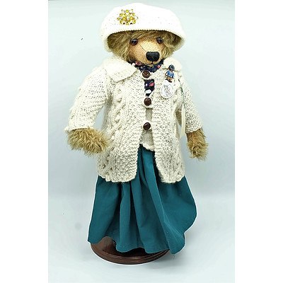 Handmade Vicki Collection Teddy Bear with Stand