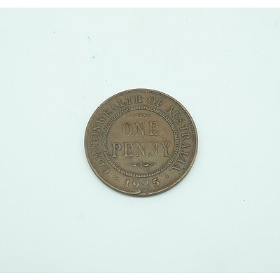 Commonwealth of Australia 1925 Penny
