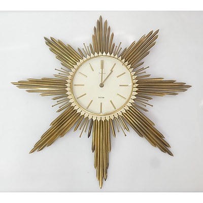 Retro German Junghans Starburst Clock