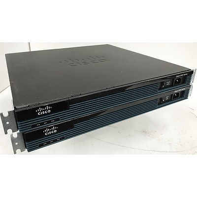 Cisco 2901 Series Integrated Routers - Lot of 2