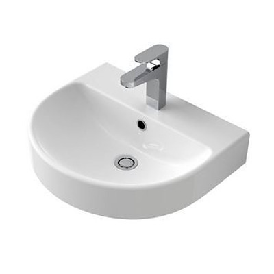 Caroma 500mm White Cosmique Wall Basin 1TH