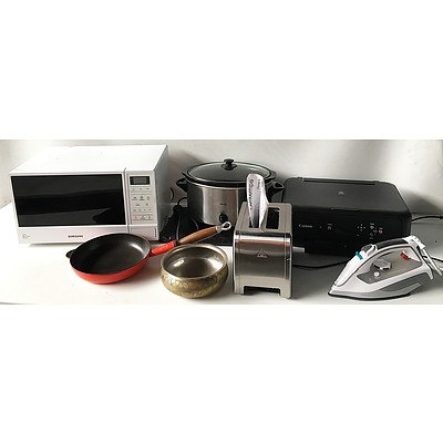 Large Assortment of Home Appliances, Decorations, Homewares, Gardening and More