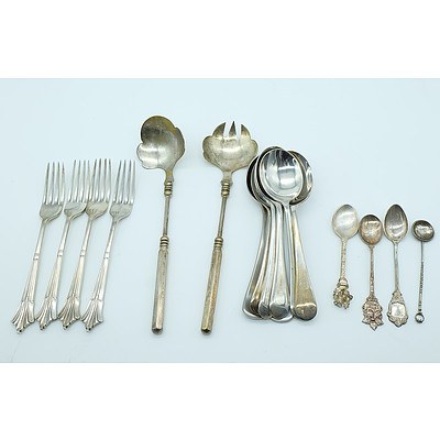 Group of Decorative Silverplate and Stainless Flatware