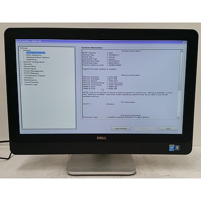 Dell OptiPlex 9020 AIO Core i5 (4570S) 2.90GHz 23" All-in-One Computer