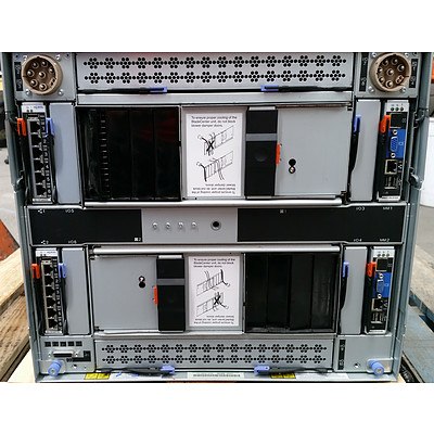 IBM BladeCentre H 14-Bay Blade Server Chassis w/ 10 x IBM HS21 Blade Servers