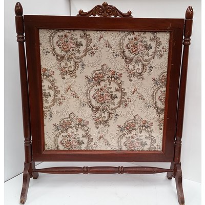Vintage Framed Tapestry Stand