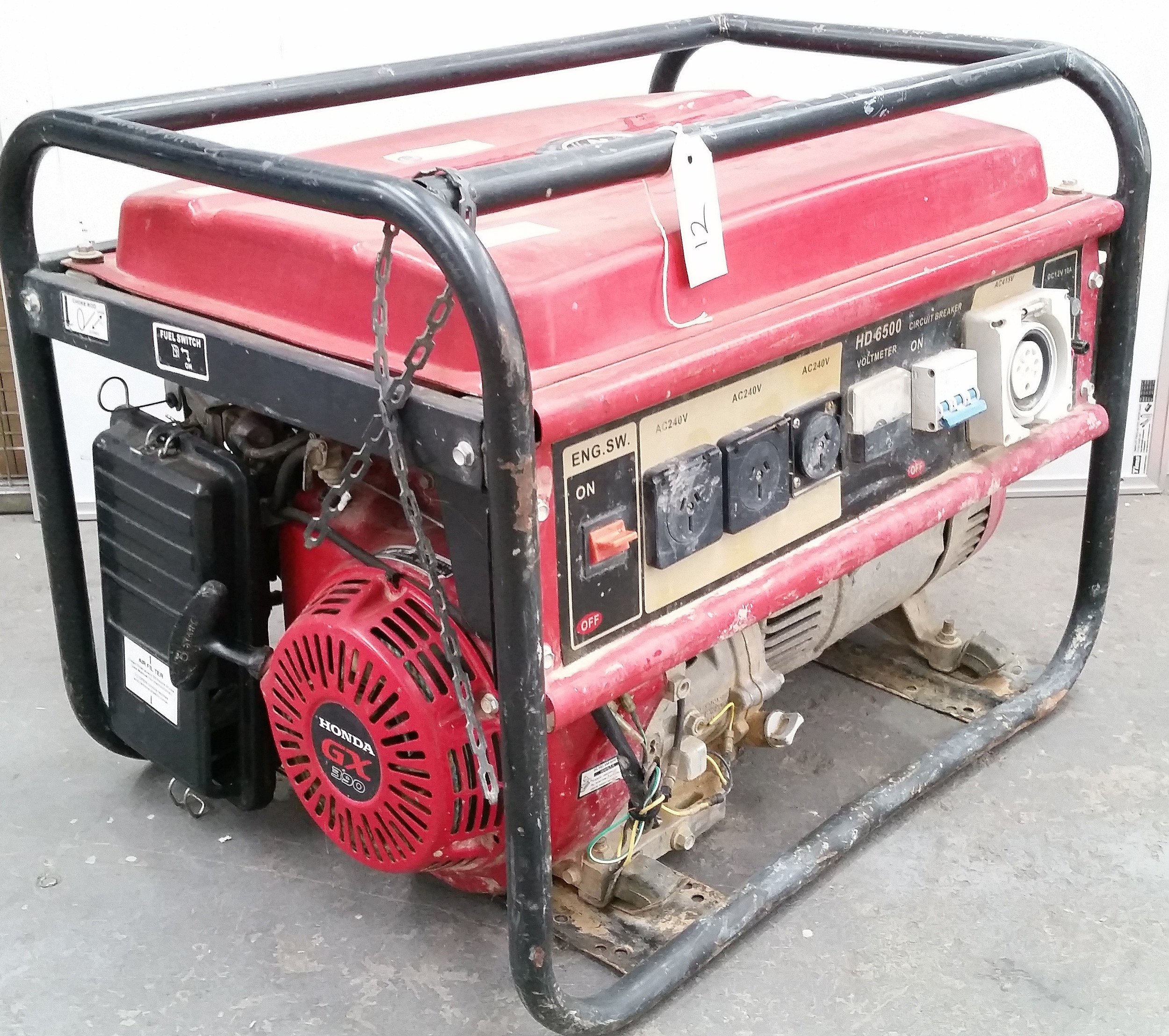 Honda HD 6500 Petrol Generator Lot 1021602 ALLBIDS