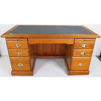 Stained Pine Writing Desk