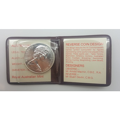 1982 Commonwealth Games Uncirculated $10 Coin in Original RAM Flip