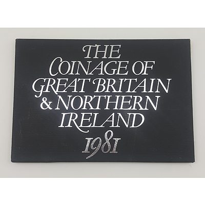 1981 Proof Coin Set of the Coinage of Great Britain and Northern Ireland