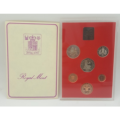 1981 Proof Coin Set of the Coinage of Great Britain and Northern Ireland