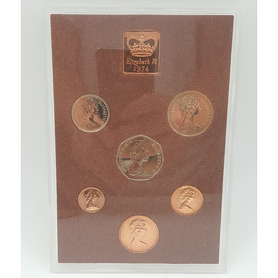 1974 Proof Coin Set of the Coinage of Great Britain and Northern Ireland