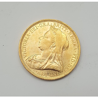 1894 Gold Sovereign - 22ct Solid Gold in Very Collectable Grade