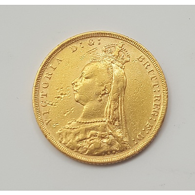 1888 Gold Sovereign - 22ct Solid Gold in Very Collectable Grade