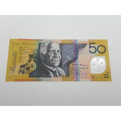 Modern Rarity Last Prefix DA16 Australian Fifty Dollar Note