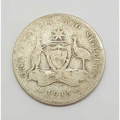 Rare Key Date 1915 Australian Florin