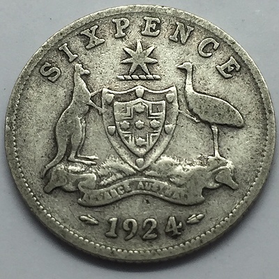 Key Date Scarce 1924 Australian Threepence