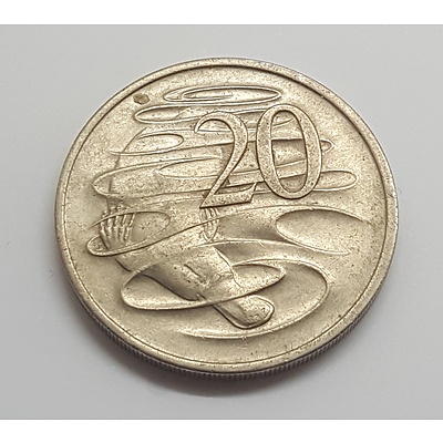 Error Coin - Australian Twenty Cent Piece with Weak Strike Showing only 1??? of Date