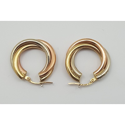 9ct Trinity Gold Earrings