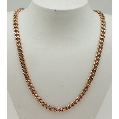 9ct Rose Gold Curb Link Necklace