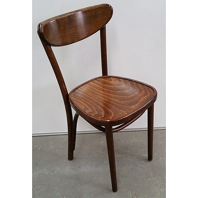 Bentwood-Style Cafe Chairs - Lot of Four