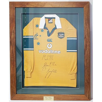 Australian Wallabies Jersey - Signed by The Ella Brothers