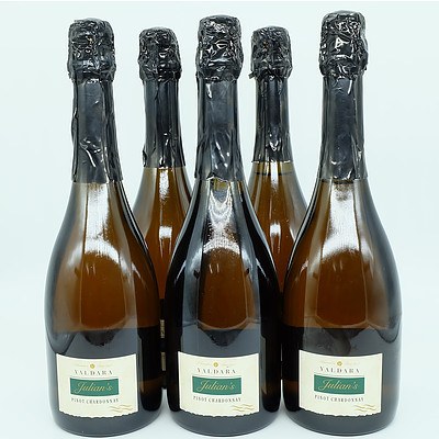 5 Bottles of Julians Yaldara Pinot Chardonnay 750ml